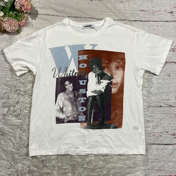 NWOT Daydreamer WHITNEY HOUSTON I WILL YOU LOVE YOU BF TEE - Picture 2 of 12